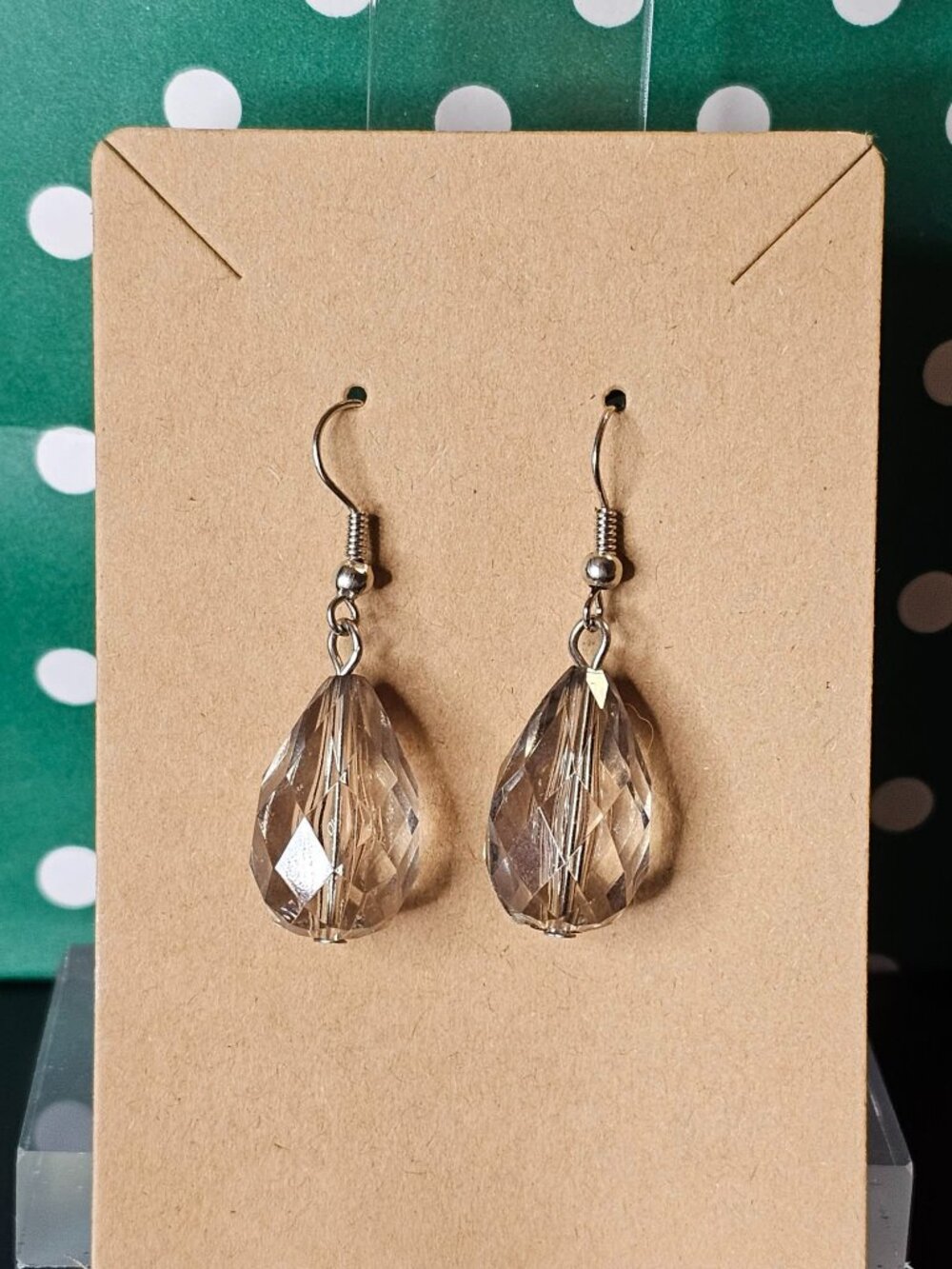 Crystal Drop Ear Rings